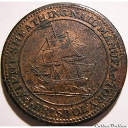 1811 HalfPenny Patent Sheathing Nail Manufactory - Bristol (ex.2)