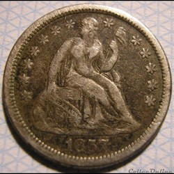 1857 o Dime / 10 Cents