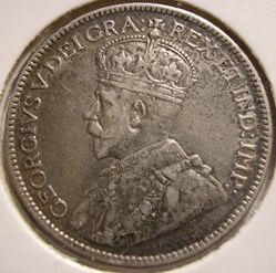 George V - 25 Cents 1913