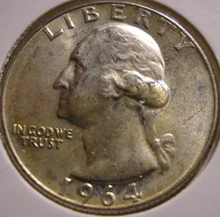 1964 Denver Quarter Dollar
