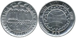 1977 Repubblica di San Marino - 1 Lira, FAO
