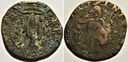 1596 Perpignan - 2 Sols countermarked - Philip II of Spain