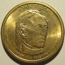 John Tyler - 2009 One Dollar, Philadelphia Mint