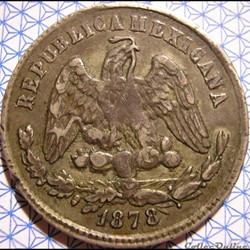 México - 25 Centavos 1878 Zs