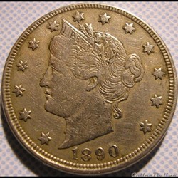 1890 5 Cents (ex.3)