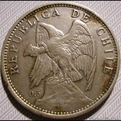 Chile - Un Peso 1922 S Santiago