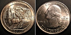 Olympic Nat'l Park - 2011 P Quarter Dollar - Washington State