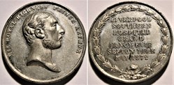 Prince Arthur - Medallion 1872 , Visit to Liverpool, Southern Hospital Grand Fancy Fair - UK
