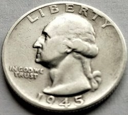 1945 San Francisco Quarter Dollar