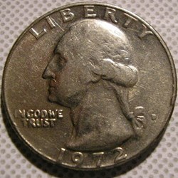 1972 Denver Quarter Dollar