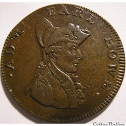 1794 Farthing - Admiral Earl Howe Token - Southampton, Hampshire