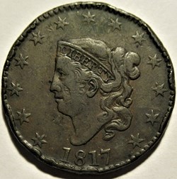 1817 One Cent (ex.2)