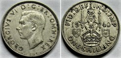 George VI - One Shilling 1940 - Scotland