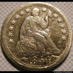 ←1854→  O Half Dime