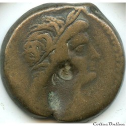 Cleopatra I & Ptolemy VI (180-176) Dichalkon Æ 26