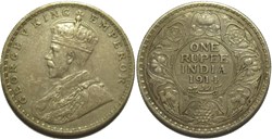 George V - One Rupee 1914 Bombay - British India