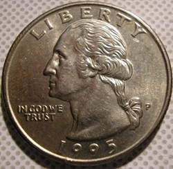 1995 P Quarter Dollar