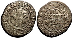 Frederik III - 2 Skilling 1650 Norway