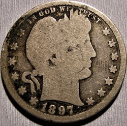 1897 San Francisco Quarter $