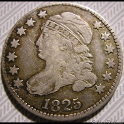 1825 Dime - 10 Cents