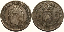 1875 - 10 Centimos - Carlos VII de España (Pretendiente Carlista)