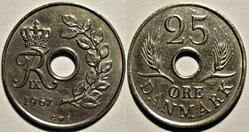 Frederik IX Denmark - 25 Øre 1967