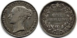 Victoria - 1 Shilling 1856 - Kingdom of Great Britain - Die Crack & Doubling Date