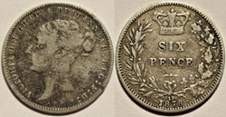 Victoria - Sixpence 1878 Kingdom of Great Britain