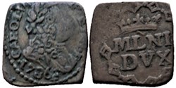 1736 Ducato di Milano, 1 Quattrino - Karl VI Holy Roman Emperor