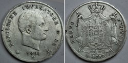 1808 Regno d'Italia, 5 Lire Milano - Napoleone I