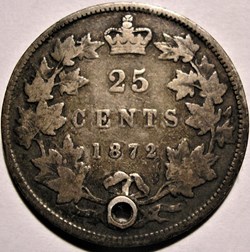 Victoria - 25 Cents 1872 H