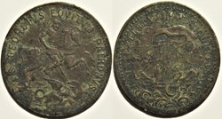 St. George token - Equitum Patronus / Intempestate Securitas