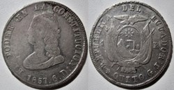 Ecuador - 4 Reales 1857 Quito