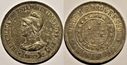 Brazil, Republic - 1000 Reis 1889, Rio de Janeiro