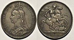 Victoria - One Crown 1887 - Kingdom of Great Britain