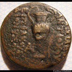 Antiochos VI Epiphanes Dionysos - AE21 BC. 145-142