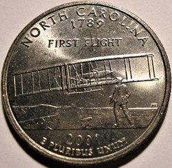 2001 D Quarter Dollar - North Carolina State