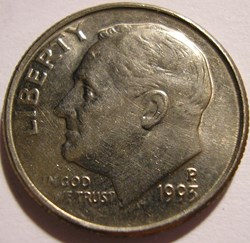 1993 Dime - Error