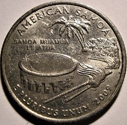 2009 D Quarter Dollar - American Samoa Islands (ex.2)