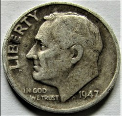 1947 Denver Dime