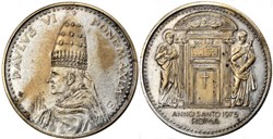 Paulus VI Pope, Holy Year medal 1975 - Vatican, Rome