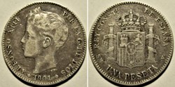 1901 - Peseta - Alfonso XIII de España