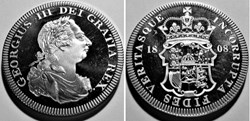 George III - Crown 1808 - Retro Pattern - Great Britain