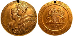 George VI & Elizabeth - 1937 Coronation Medal, Royal Town of Sutton Coldfield - UK