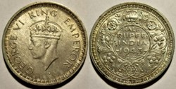 George VI - Half Rupee 1943 Lahore - British Raj