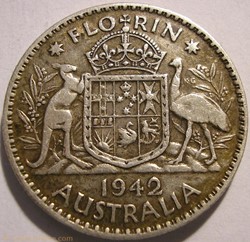 George VI - One Florin 1942 - Australia