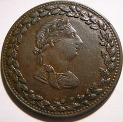 George III - HalfPenny Token 1812 - Tiffin's commerce.