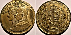 Edward VII & Alexandra - Token Coronation 1902