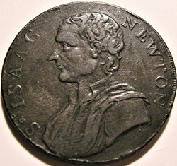 1793 HalfPenny - Sir Isaac Newton - Middlesex (ex.2)