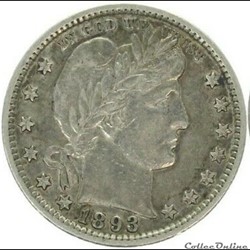 1893 San Francisco Quarter $